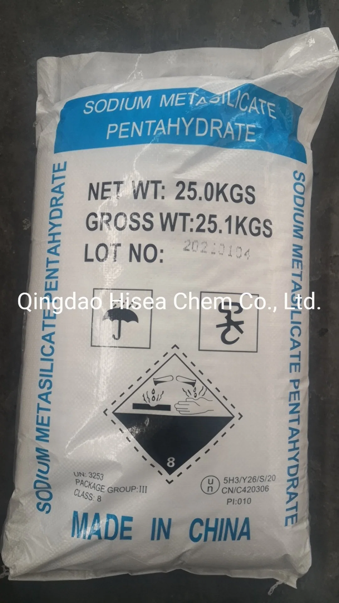 Sodium Metasilicate Pentahydrate and Anhydrous Granular Na2sio3 CAS 10213-79-3