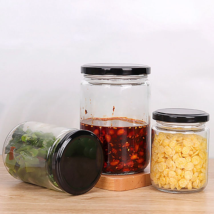 Small 100ml Empty Round Jam Food Storage Glass Jar Glass Storage