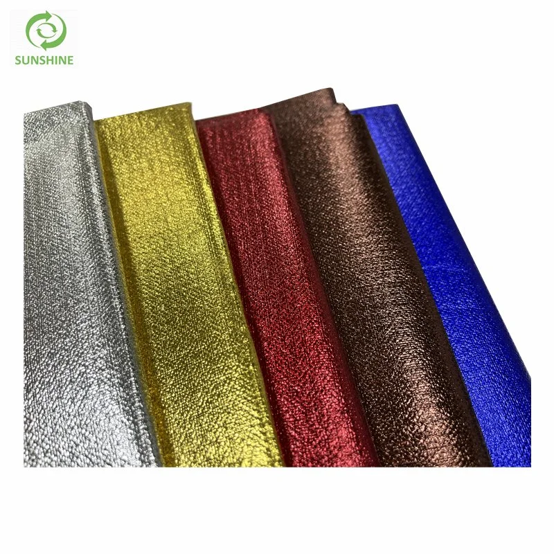 Lamination Nonwoven Fabric PP PE Laminated Fabric Shinning Decorative Cloth