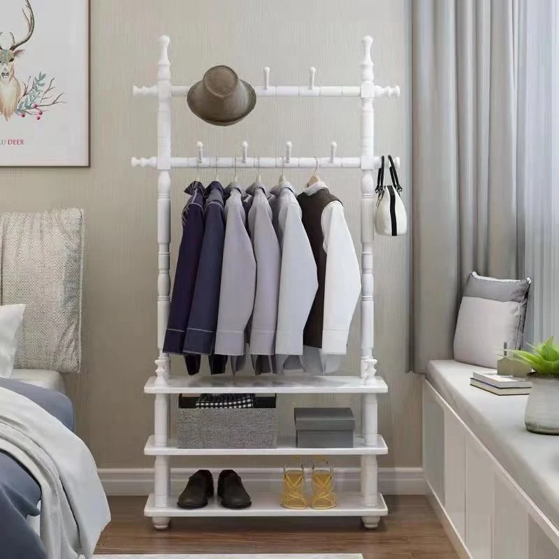 Wholesale Metal Home Furniture Clothes Display with Shoe Rack for Home/Hotel/Clothes Shop
