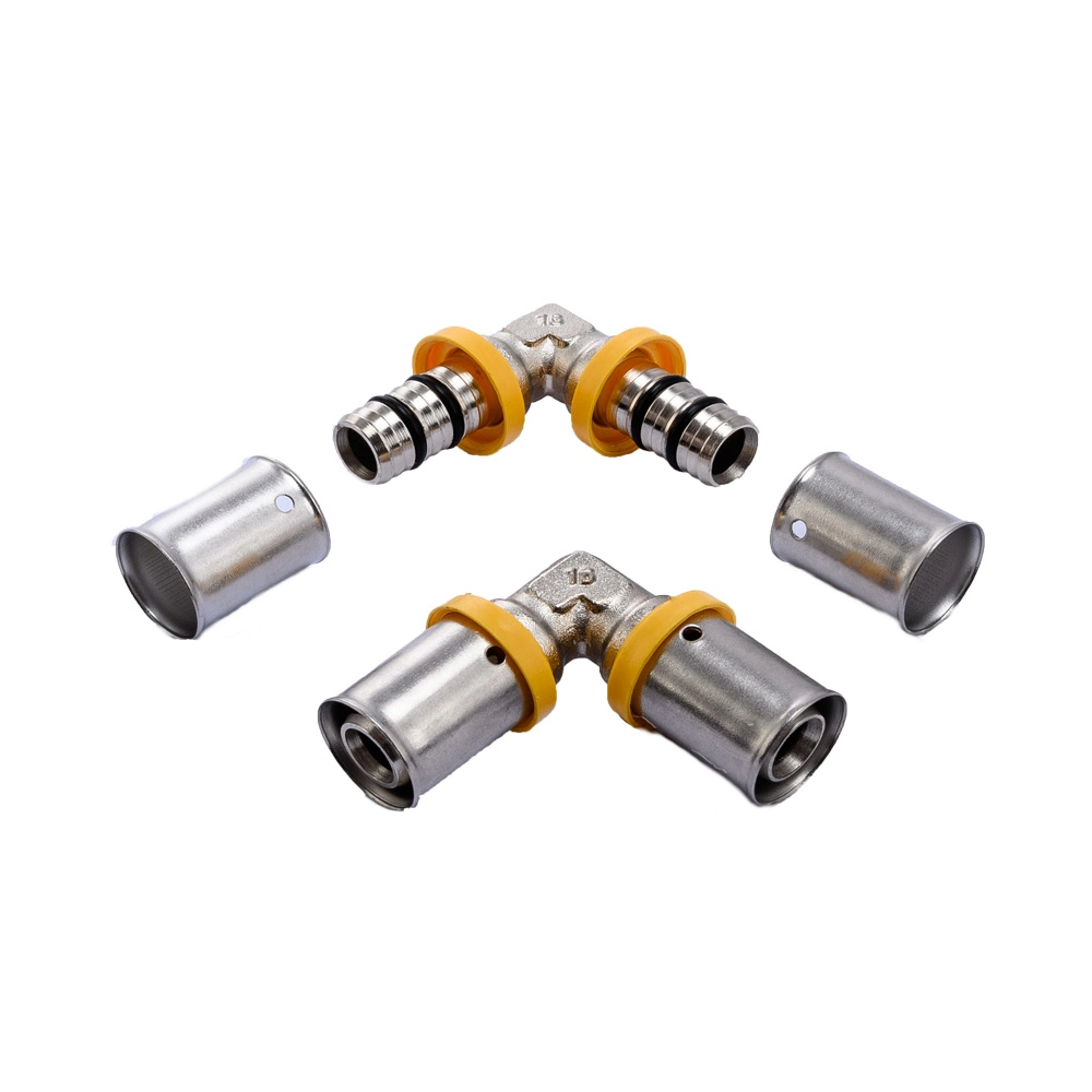 16X1/2" geschmiedete Messing Pressrohrfittings Gasfittings für PE Al PE Pex Al Pex Rohrsystem OEM Factory