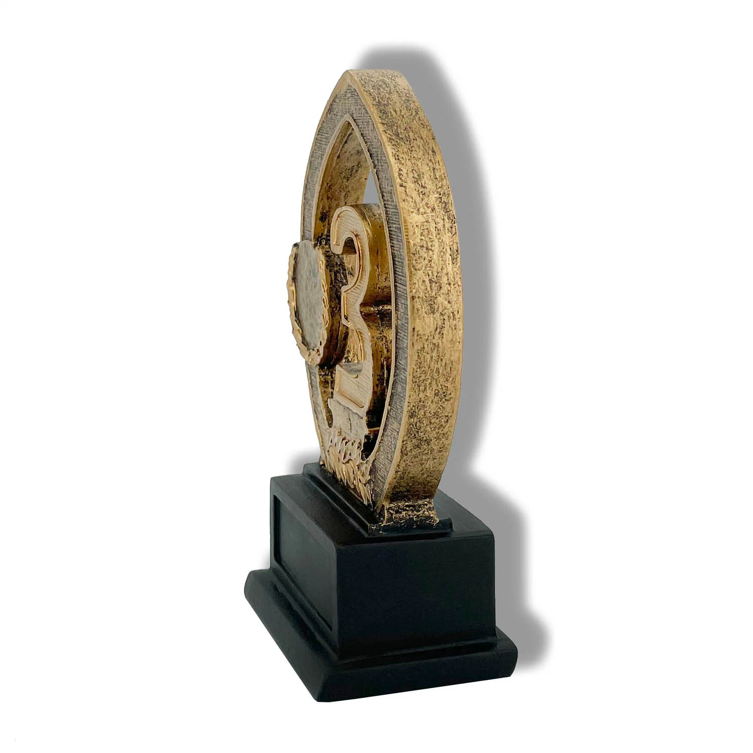 Resin Trophy Third Prize Award of Sports Souvenir Promotion Item