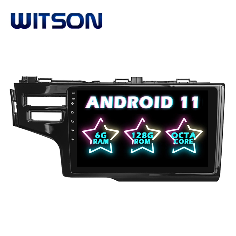 نظام صوت السيارة Witson Android 11 لـ Honda 2014 Fit فتحتان ذاكرة RAM سعة 4 جيجابايت شاشة فلاش كبيرة في السيارة مشغل DVD