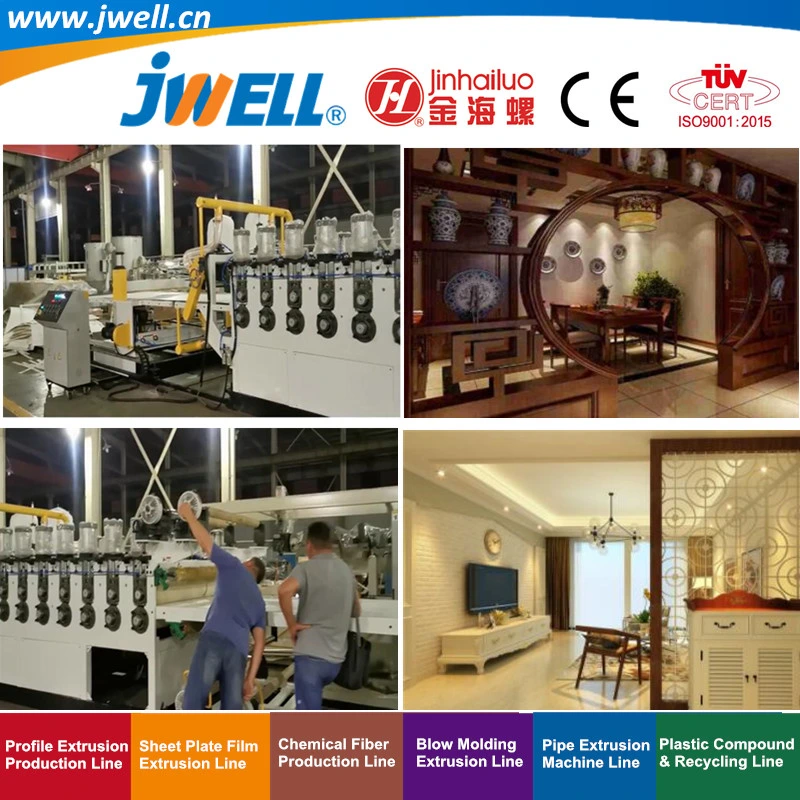 Jwell-PVC Foaming Board WPC (PE PP) Foaming Board Profile Recycling Agricultural Making Extrusion Machine for Partition Wall Board with Automatic Good Price