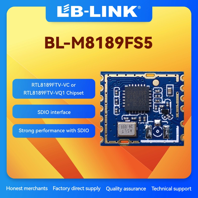 LB-LINK BL-M8189FS5 OEM ODM Factory módulo inalámbrico de chipset Realtek WiFi4 Módulo WiFi de alta velocidad de señal fuerte de potencia de transmisión lb-Link 19DMB Red de Tarjetas al por mayor