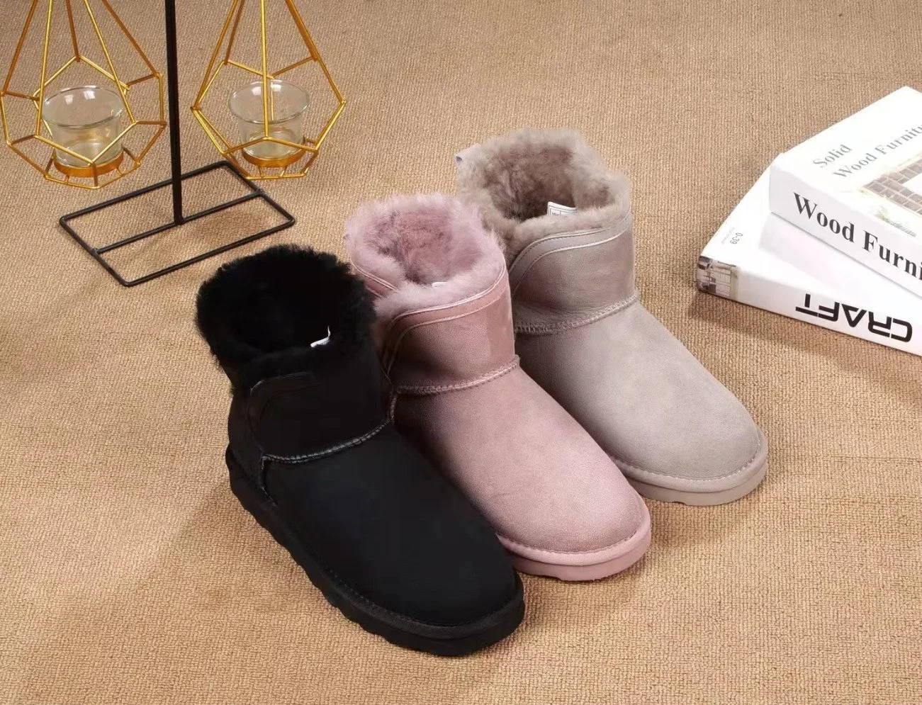 Hot Sale Natural Winter Boots for Home Women Style