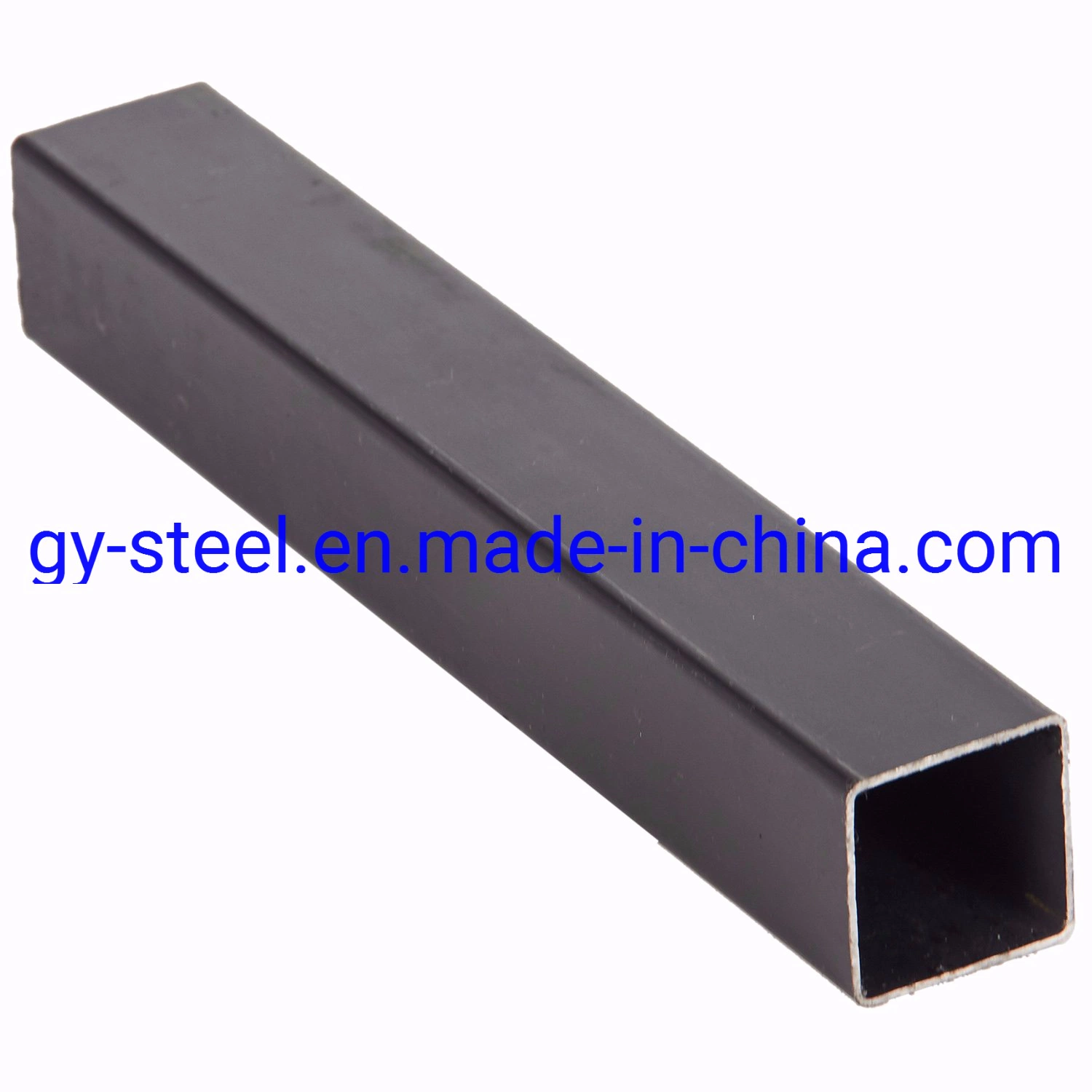 Black Oiled Ms Square Iron Steel Pipe Per Meter Mill Price Tube Weight Chart