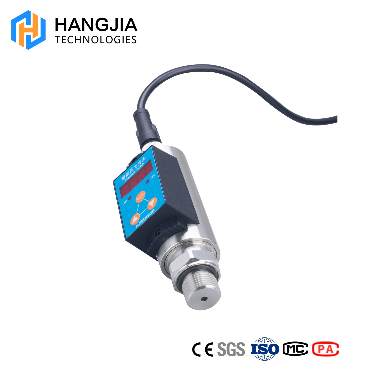 Two-way PNP Output Stainless Steel Pressure Switch with LED Display