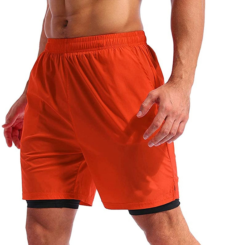 Water Repellent Quick-Dry Breathable Lightweight 4-Way Stretch Mens Swimming Shorts with Compression Boxer Shorts