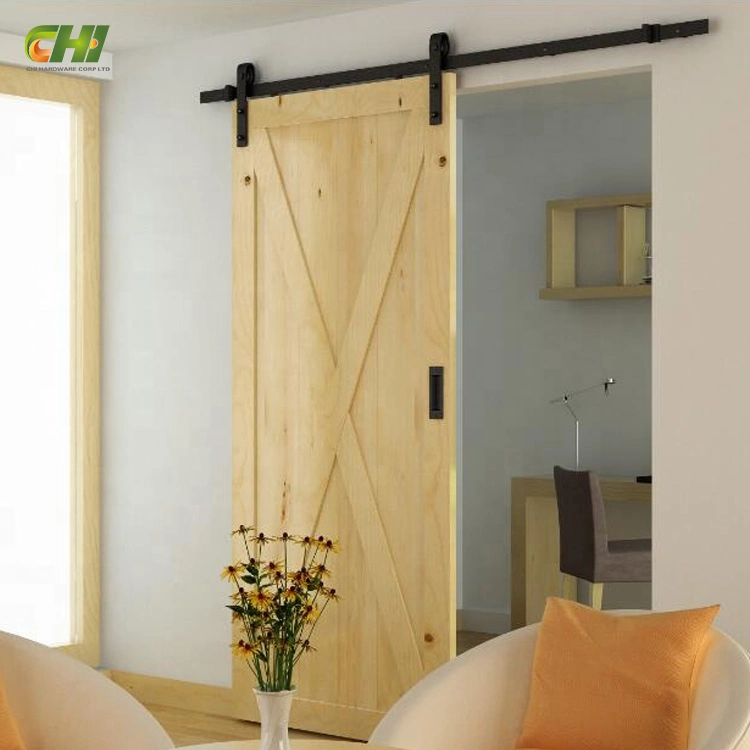 Masquage de l'armoire en acier inoxydable Mini 78-5/8 " Pas de Chambre Triple noir mat show bypass douche coulissante de porte de grange Kit matériel