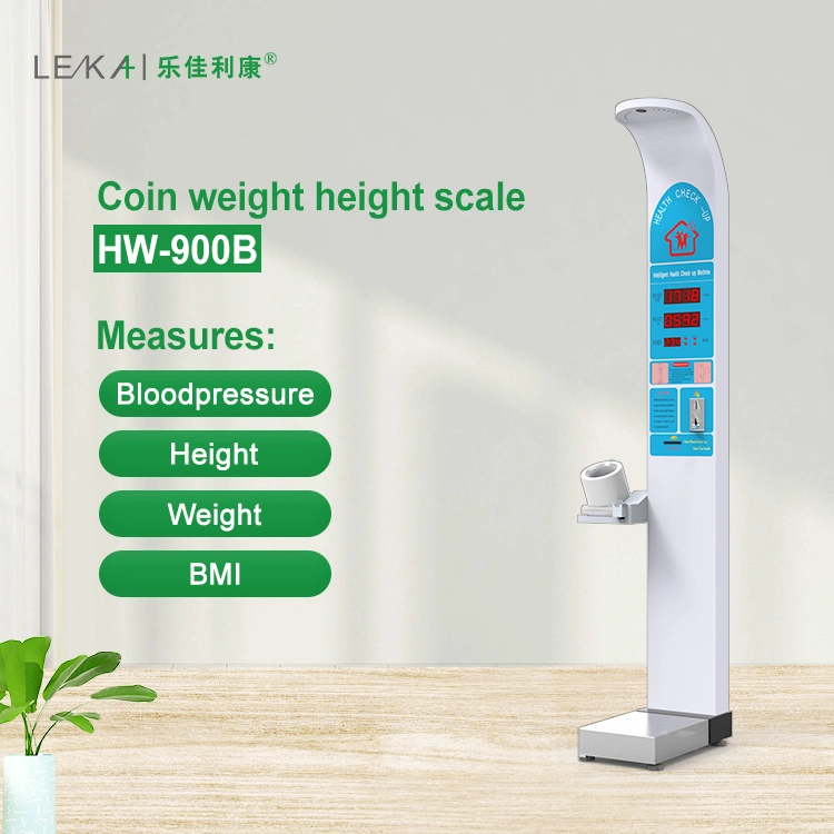 HW-900b Münzbetriebene Blutdruckmessung und Höhengewichtskala für Mensch
