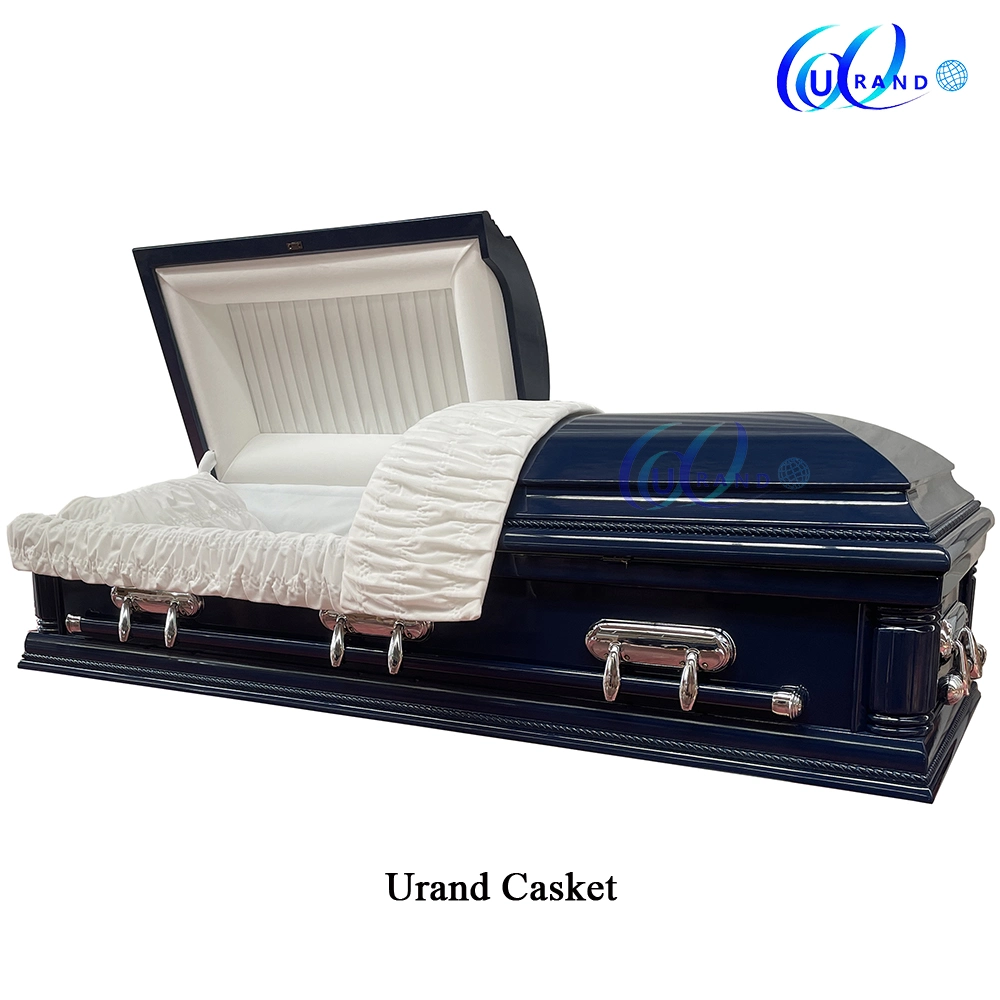 Metal Silver Color Unique Color for Special You Like Silver 18ga Solid Wood Casket