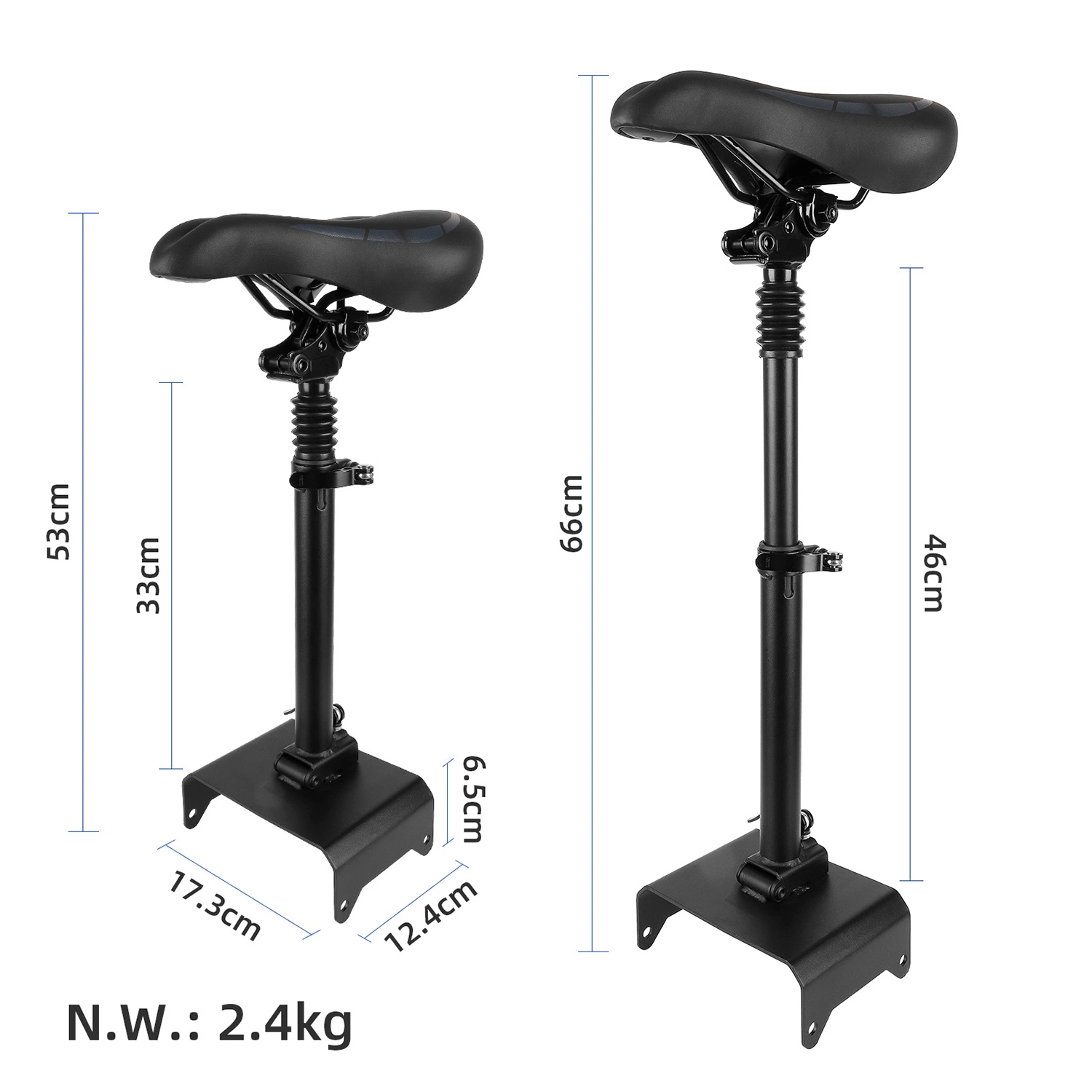 Shock Absorbing Seat Folding Saddle Accessories for Ninebot F20 F25 F30 F40 Electric Scooter