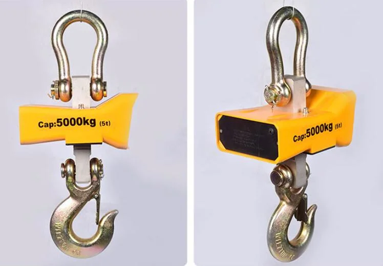 Overhead Crane Usage Digital Hanging Hook Electronic Crane Scale 5 Ton