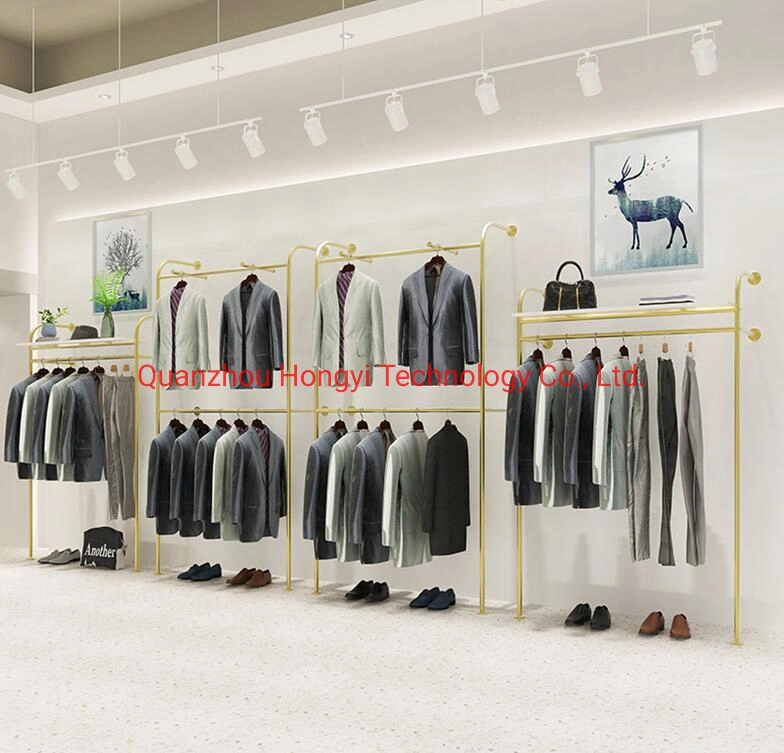 Modern Men&prime; S Clothing Shop Furniture Design Garment Store Cloth Display Stand Clothes Shelf