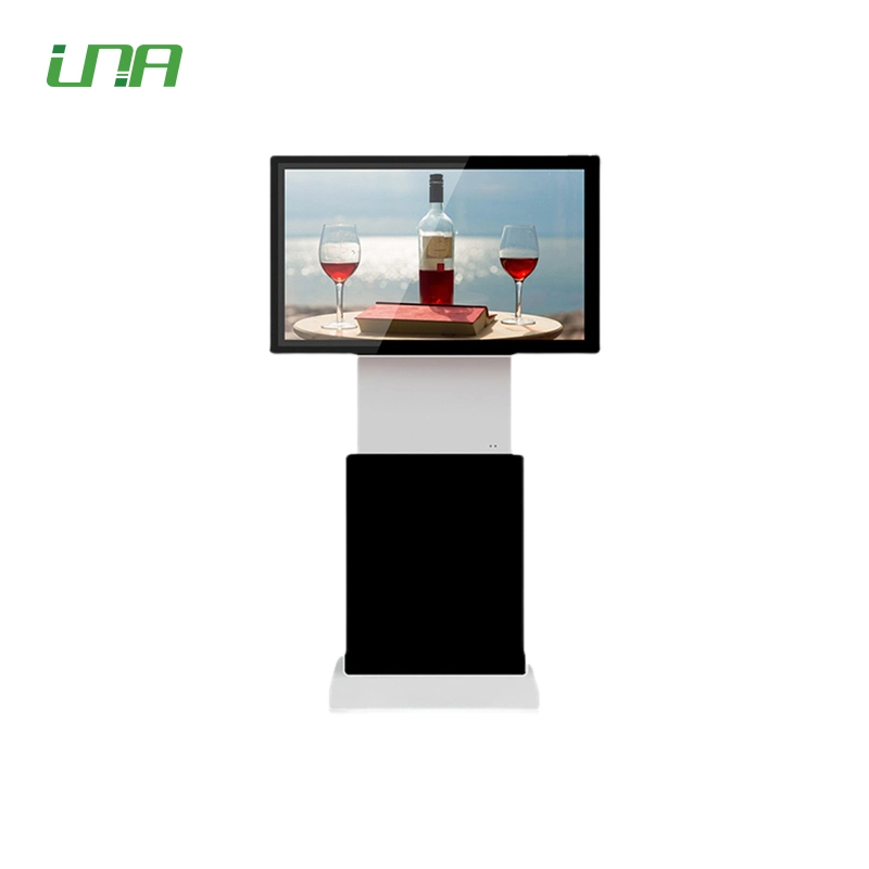 Suelo de pie Interiores Museos/Escuelas 43inch Android sistema horizontal/vertical LCD giratorio Pantalla pantalla de vídeo pantalla digital