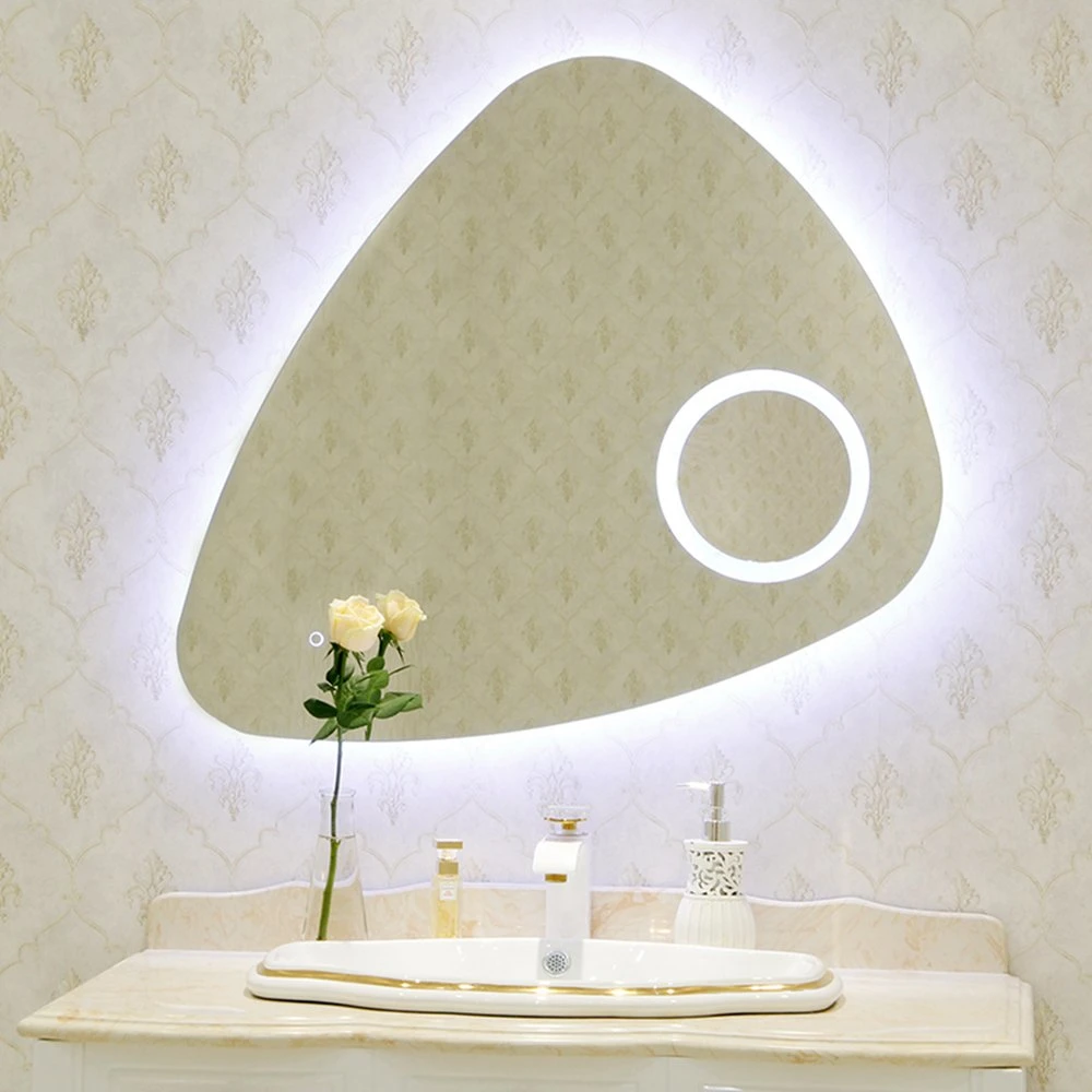 Modern Silver Wall Magic Decoration LED Bathroom Furniture Vanity Mirror