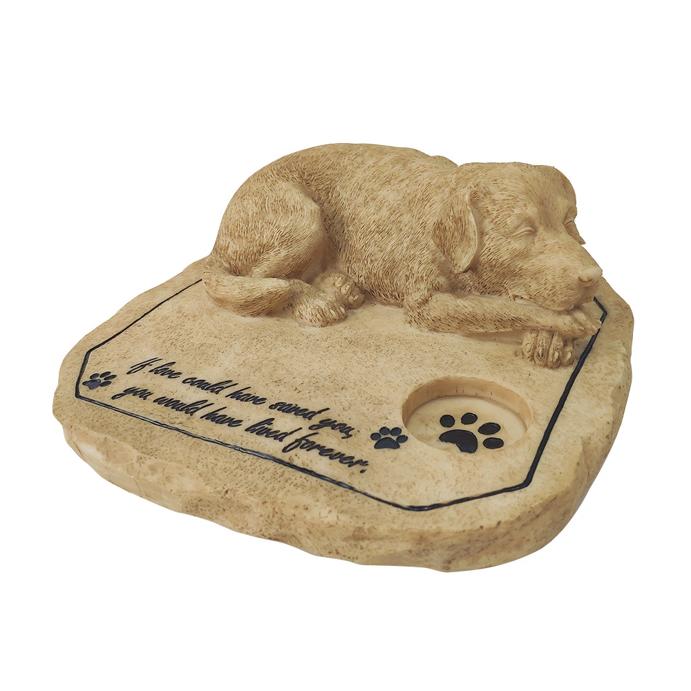 تخصيص التعاطف بوم باو طباعة Resin Pet Memorial Stone
