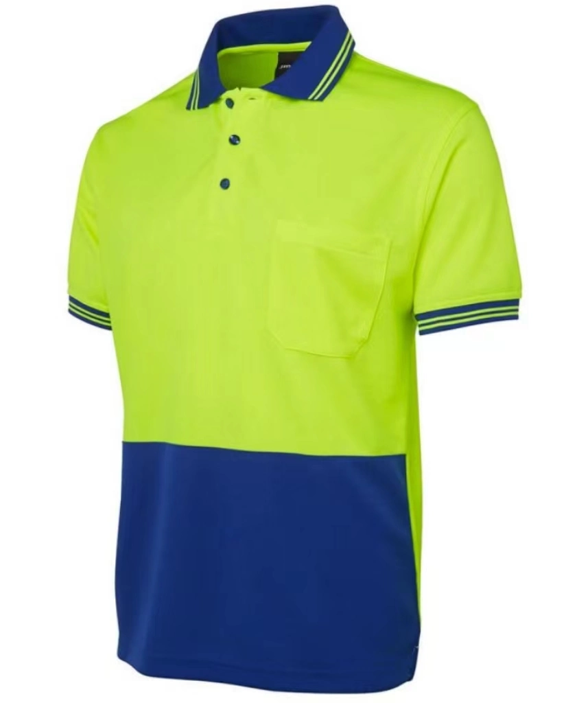 Armor Yellow Navy Short Sleeve Polo Hi Vis Clothing Workwear