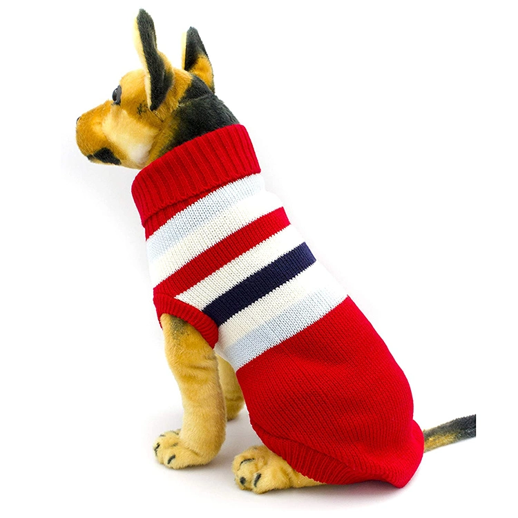 Personalizar el perro de moda tejidos ropa de mascota de invierno cálido suéter para otoño invierno