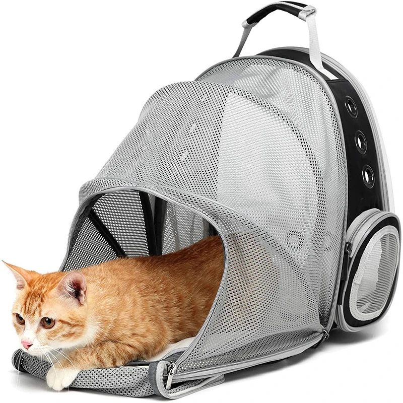 Hot Sales Expandable Pet Bag Breathable Space Capsule Grid Portable Travel Pet Bag