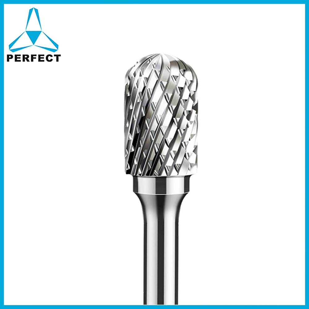 Cylinder Ball Nosed Shape Double Single Cut Tungsten Carbide Burr