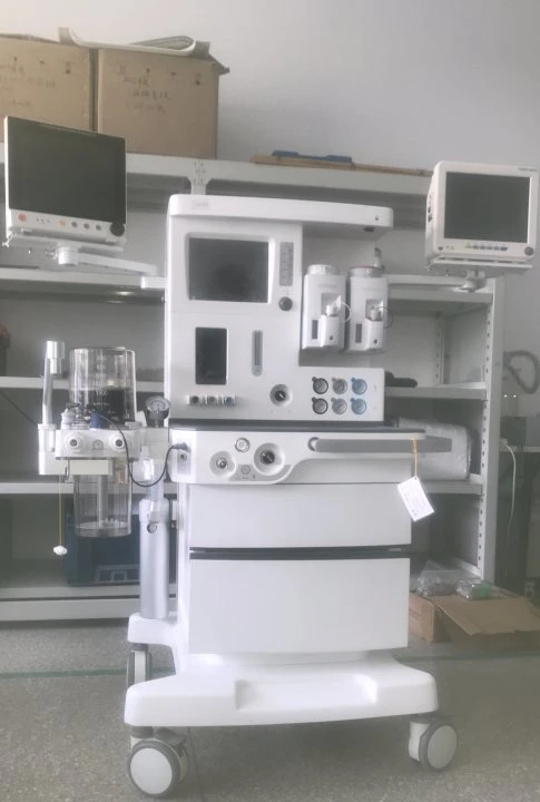 Hospital Medical Surgical Apparatus Anaesthesia Device Anesthesia Machine with Three Drawers and Two Vaporizers