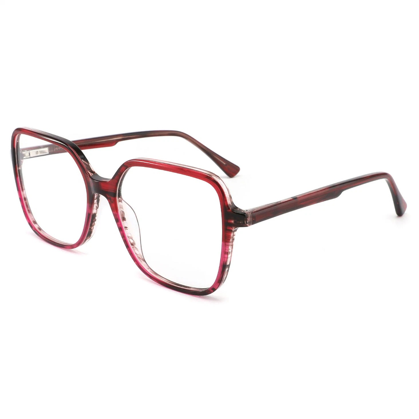 Oversized Square Spectacle for Adult All-Match Colorful Acetate Vision Glasses Optical Frames