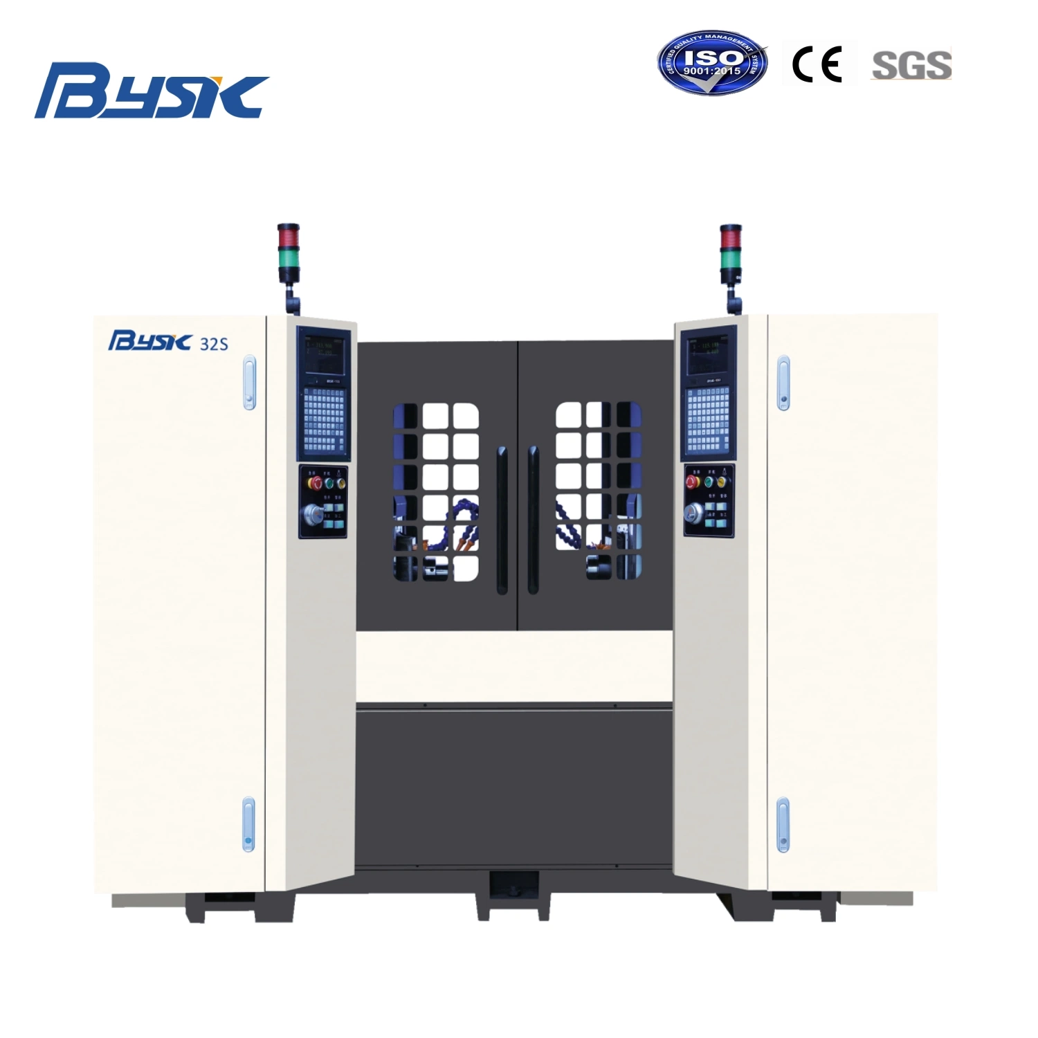 Máquina automática de torno CNC de tipo de tren de By32s 2 ejes con Funciones de torneado/fresado/taladrado