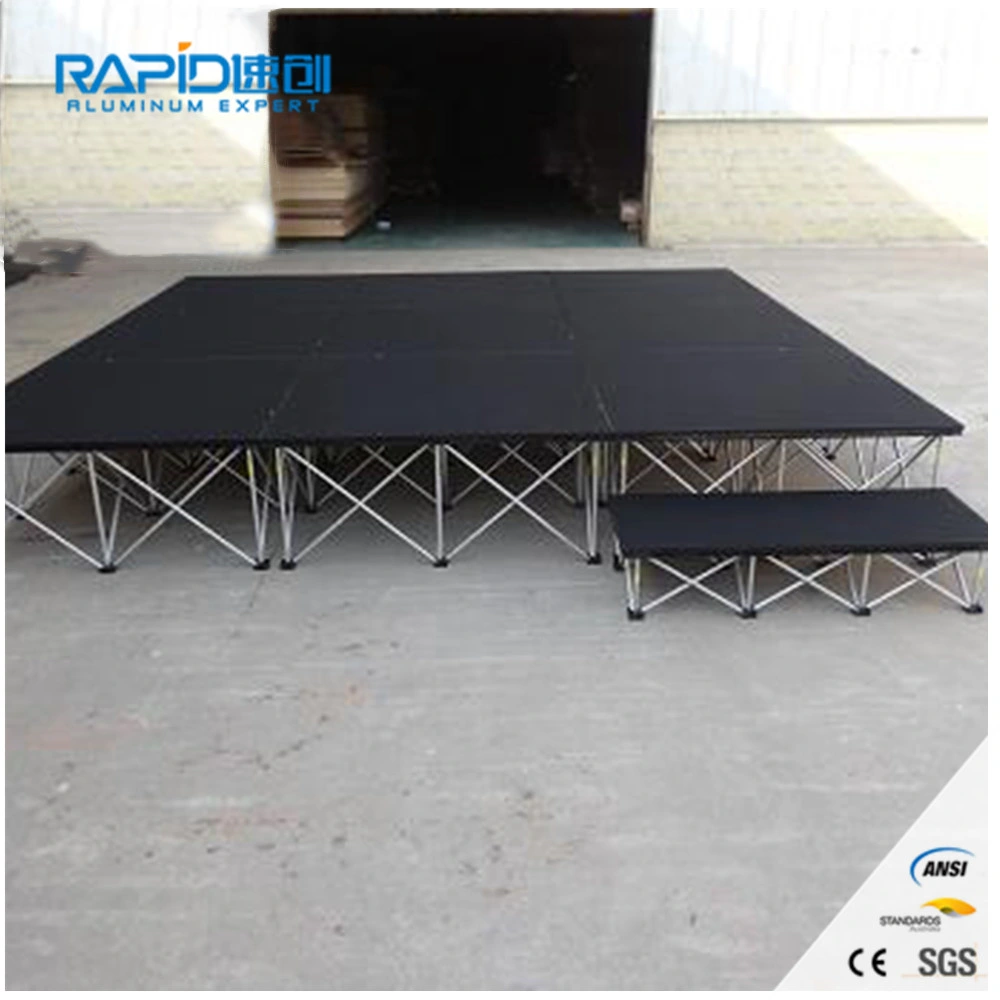 Aluminum Decoration Portable Platform Moving Event Folding Wedding Mobile Stage