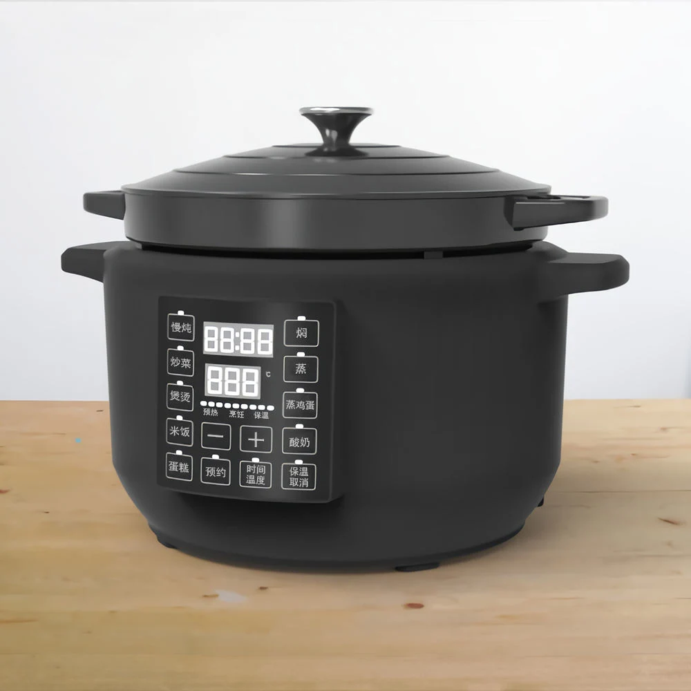 6L Non Stick Cookware Pot esmaltado fundición Hierro eléctrico Holandés Horno