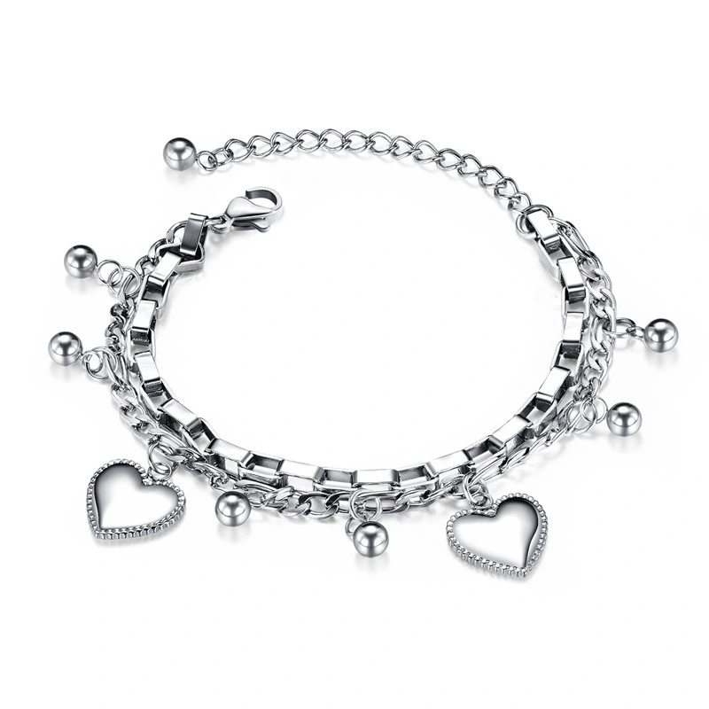 Acero inoxidable Pulseras de cadena para mujer