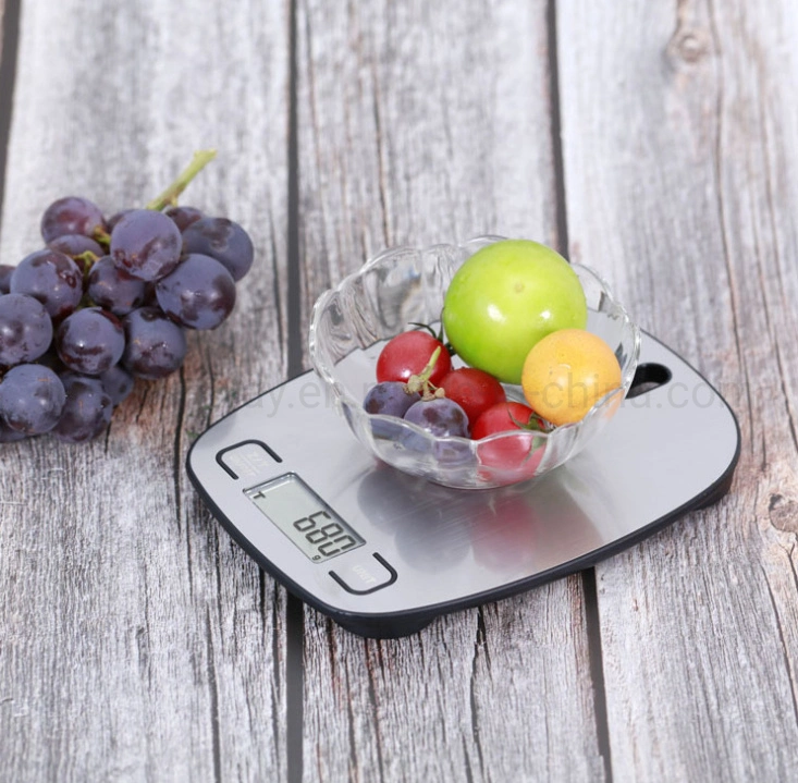 Acero inoxidable resistente al agua vegetal alimentos electrónica con un peso de balanza de cocina