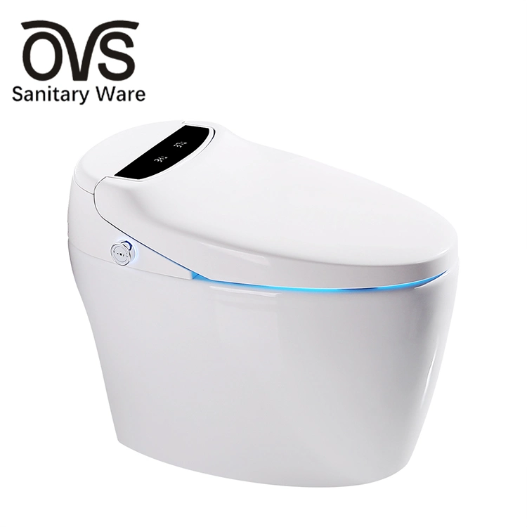 Ovs White Color Wc Ceramic Self Cleaning Bathroom Chinese Girl Go to Automatic Toilet