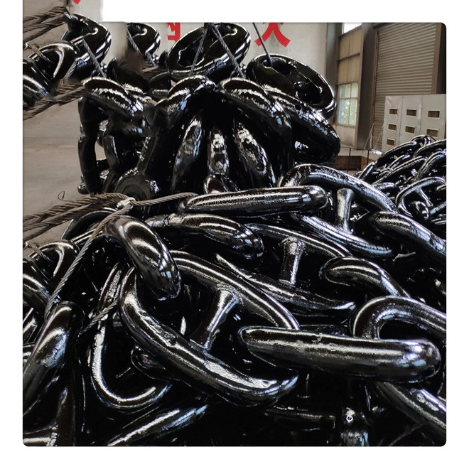 Black Good Quality Stud Link Mooring Ship Anchor Chain