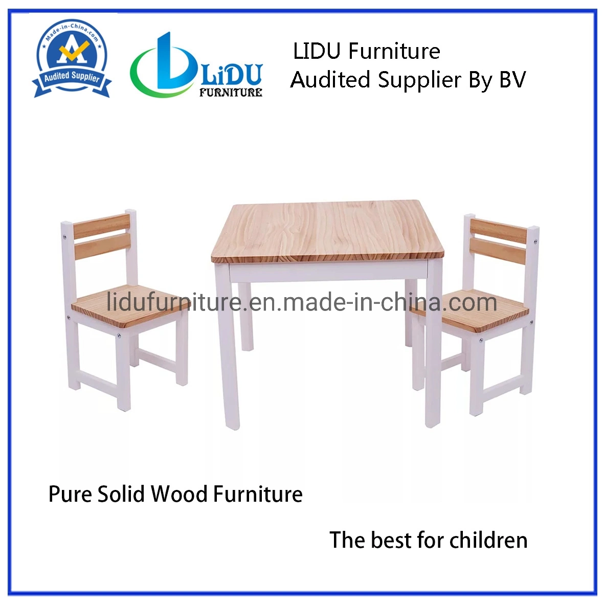 Wooden Kids Children Study Table and Chair Kids Play Table
