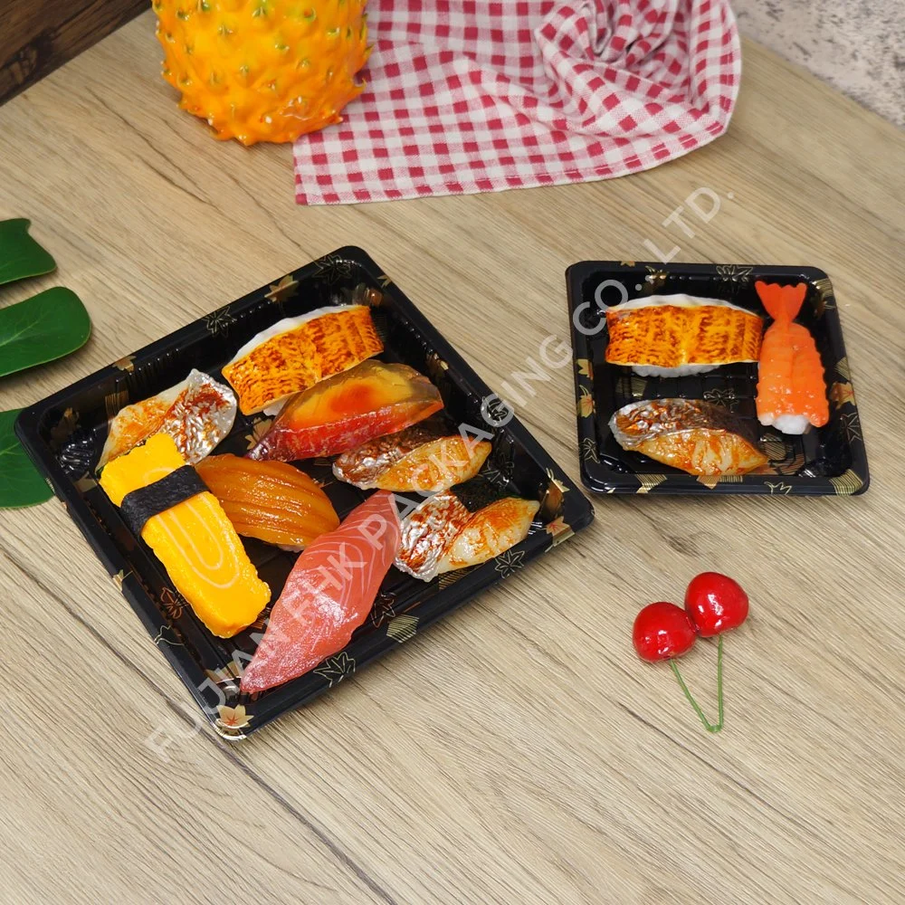 Retail Sushi Store Bar Restaurant Takeaway Cheap Good Quality Disposable Plastic Sushi Boxes