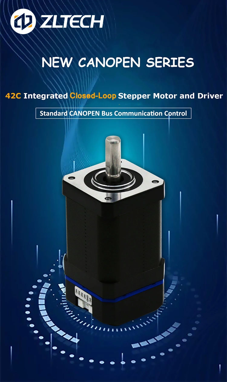 Small Size 2 Phase 1.8 Degree NEMA17 0.5nm DC 18V-36V 1.5A 2500rpm Encoder Integrated Closed Loop Step-Servo Motor with Driver