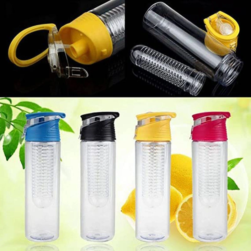 Sport Zitronensaft Flasche Portable Obst Infusing Infuser Wasserflasche Klappdeckel Küchentisch Camping Reisetaschen