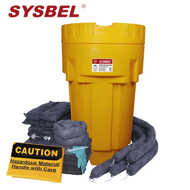 65 Gal Universal Spill Control Kits with Wheeled Poly-Overpack Salvage Drum (SYK650)