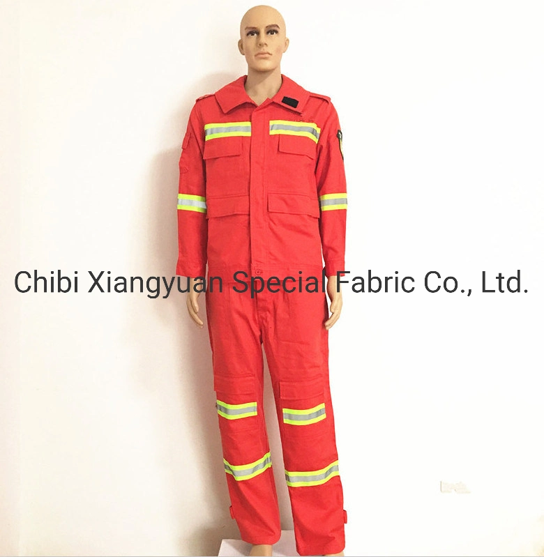 Cotton Polyester Nylon Safety Fireproof Suit for Protective Workwear/Industry/Hospital /Security