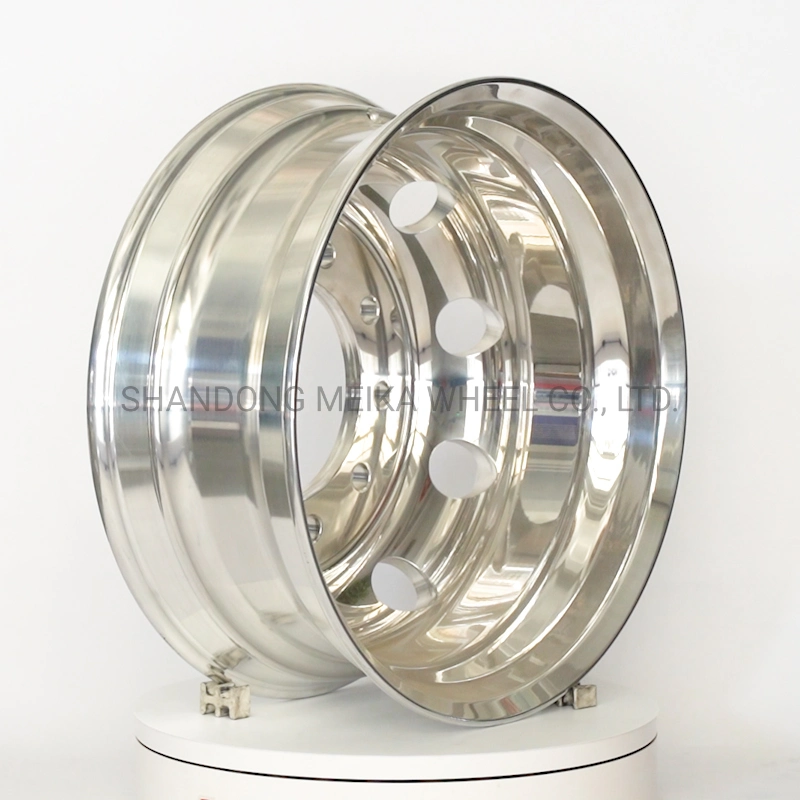 Roues ou jantes en aluminium forgé poli 22.5X9.0 pour camions lourds Chariot