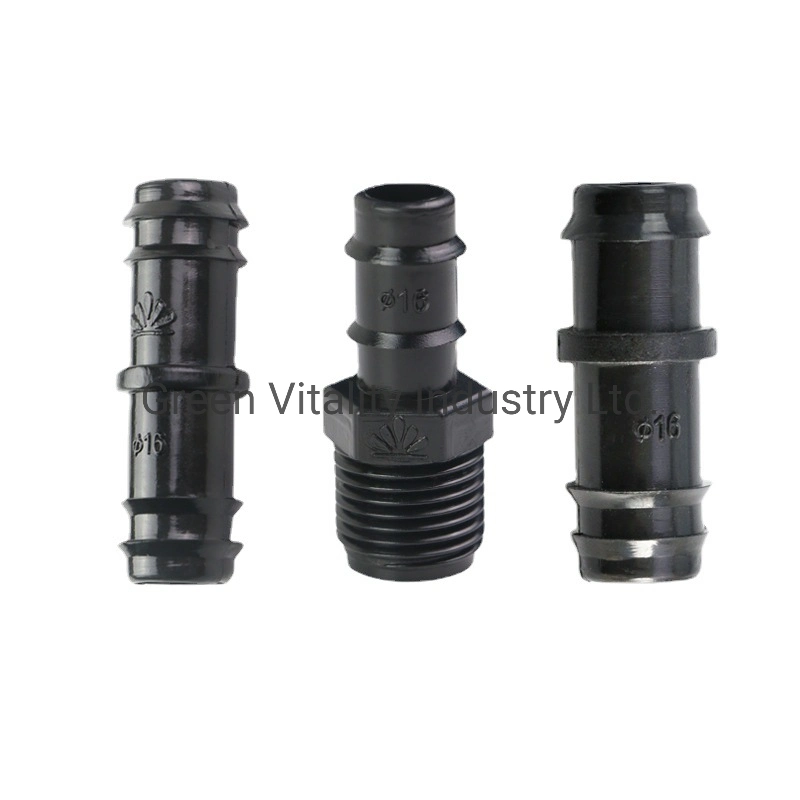 Plastic Injection Molded PE Straight Socket Agriculture Irrigation Hose Connector Pipe Fittings