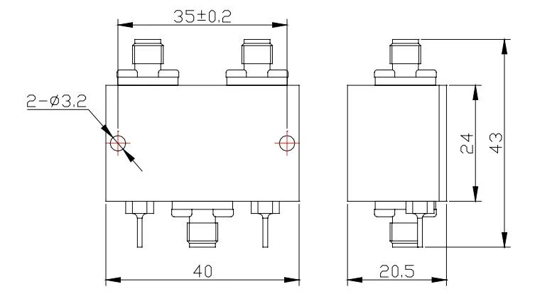 DC-1GHz 50&Omega; Impedance 10W Low Insertion Loss Spdt Coaxial Switch