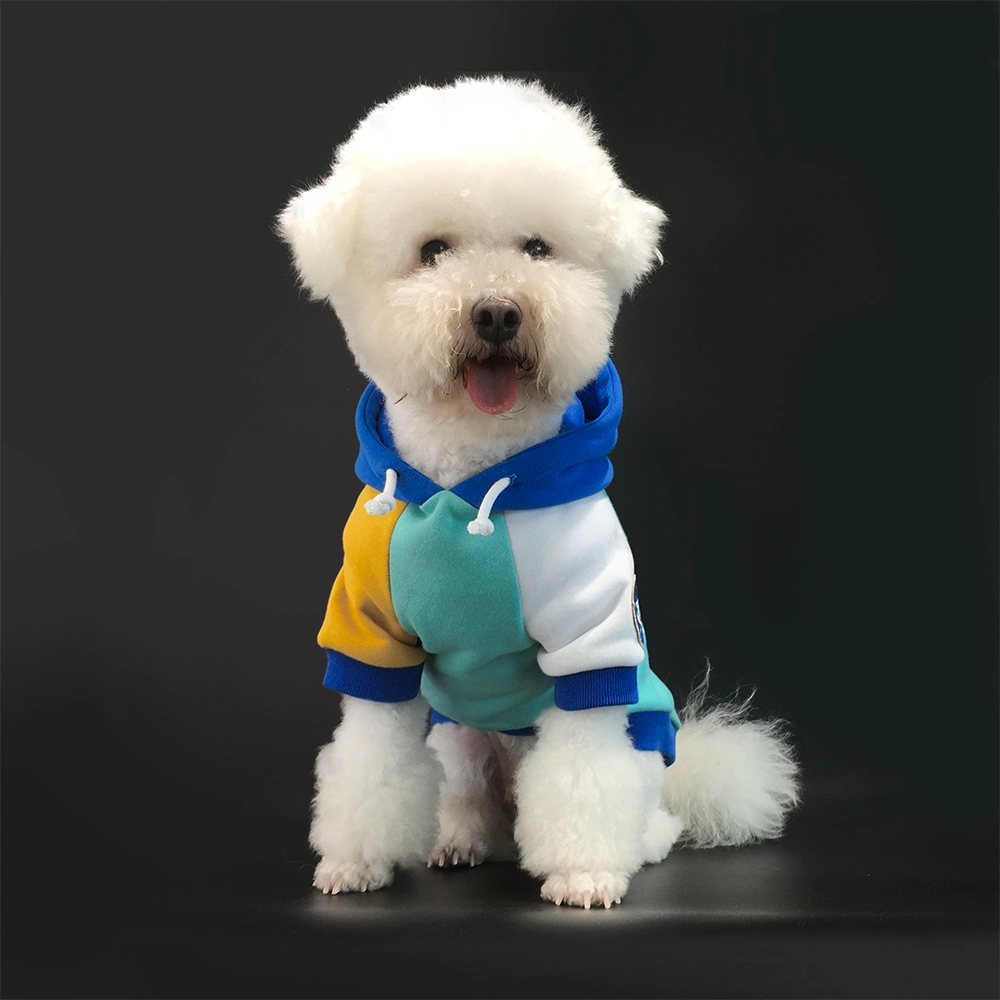 2023 Dog Fashion Cat Clothes Pet Contrast Color Coats Outfit Warm Clothes