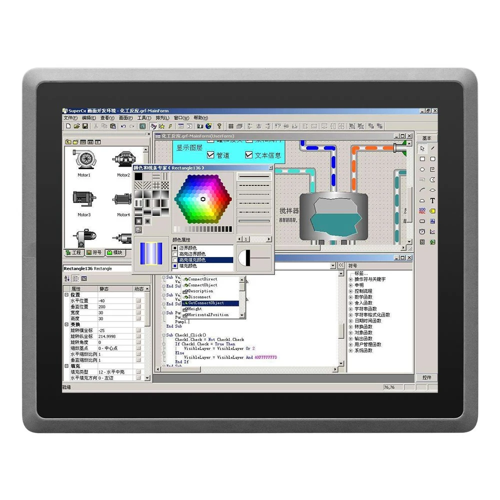 10.4 12.1 15 17 19 Inch OEM Industrial Tablet Android Touch Screen All in One Panel PC Computer