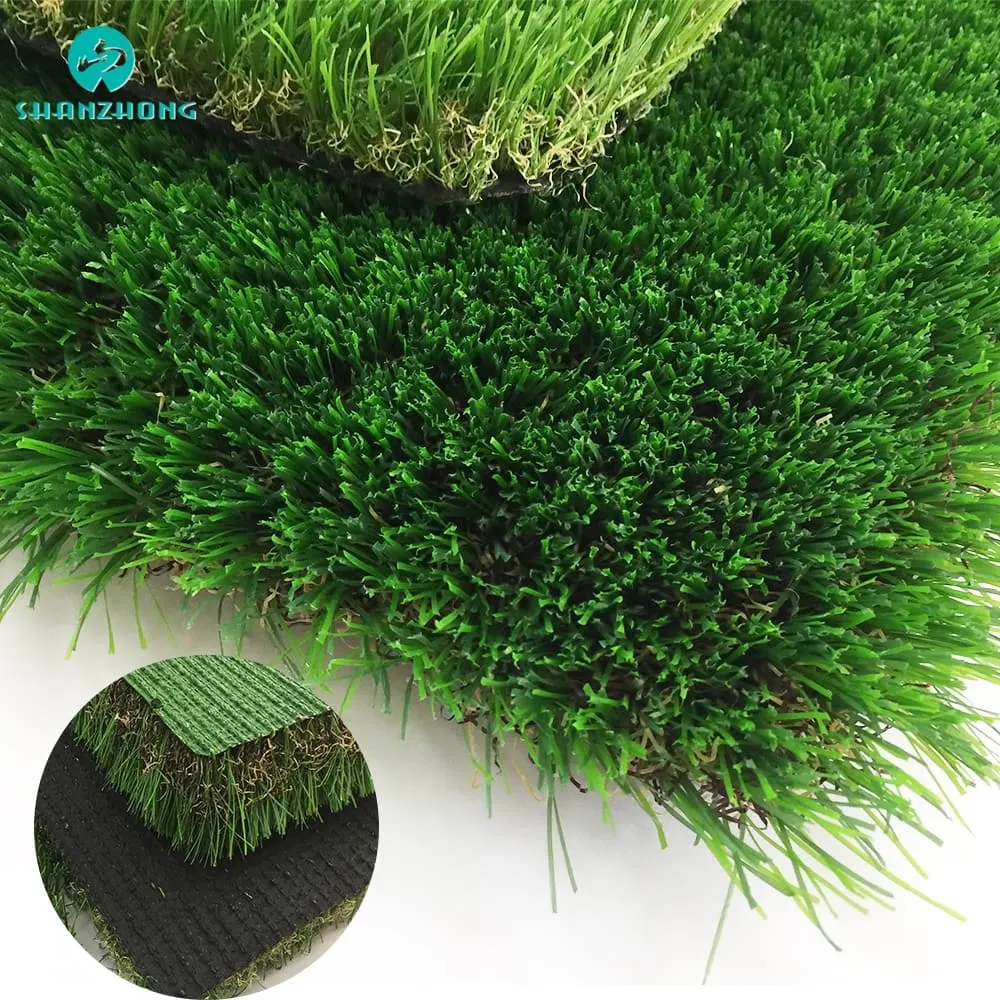 De bonne qualité de l'herbe Eco-Friendy Gazon synthétique de football de l'aménagement paysager magnifique Green élastique tapis de gazon Gazon artificiel Les animaux de compagnie Aire de jeu de football de jardin