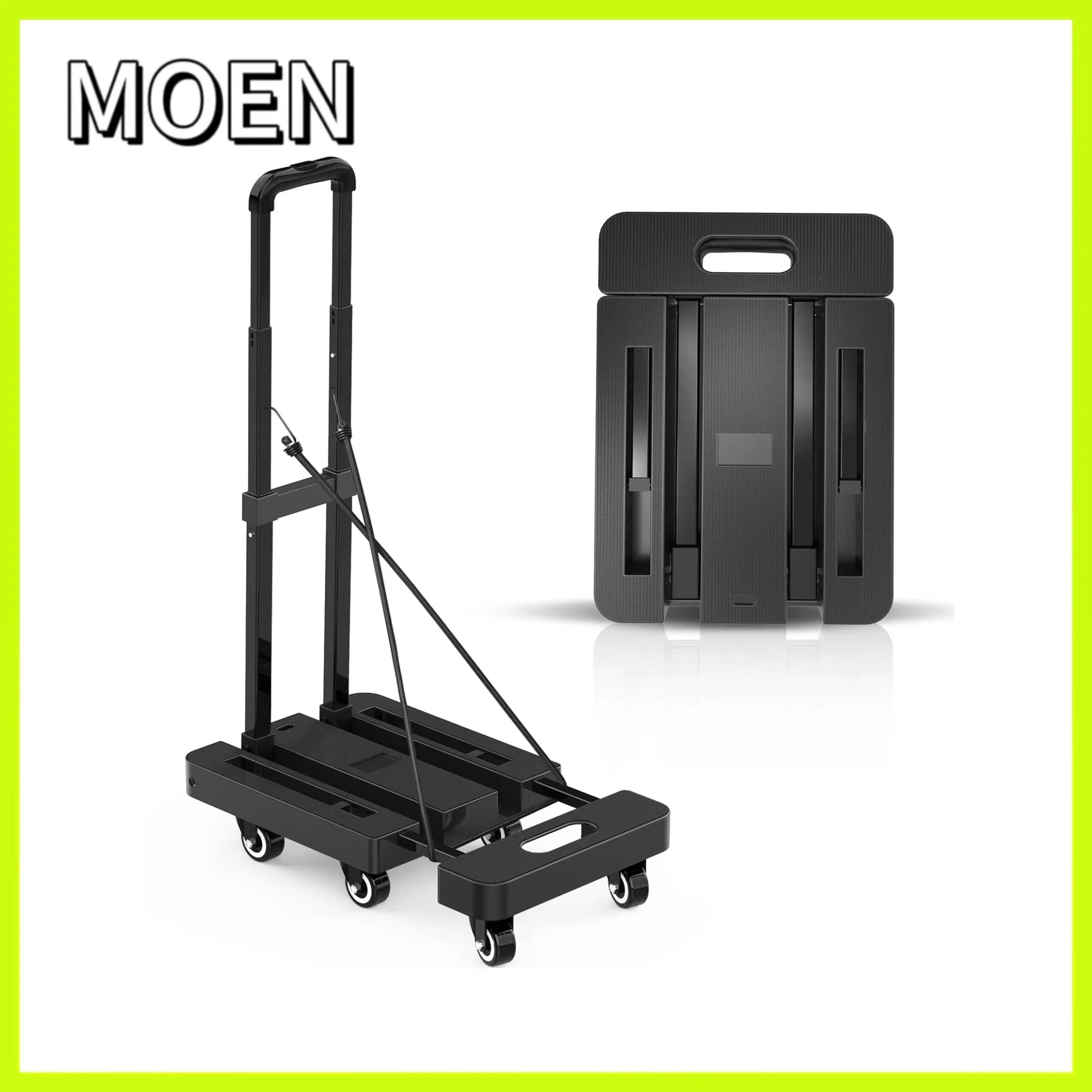 Faltbox Hand Truck 6 Rad Trolly Metall Gepäck Wagen