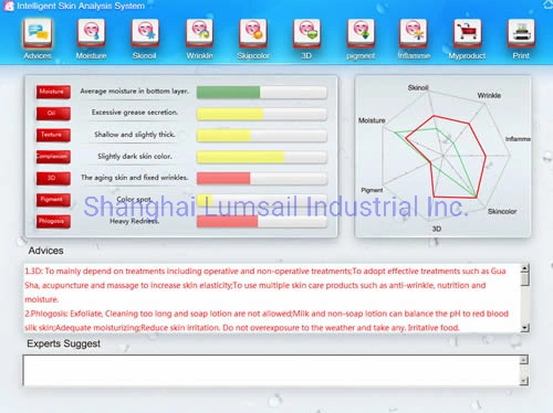 Handheld Haut und Haar Analyse Analysator Maschine Haut Analyse System