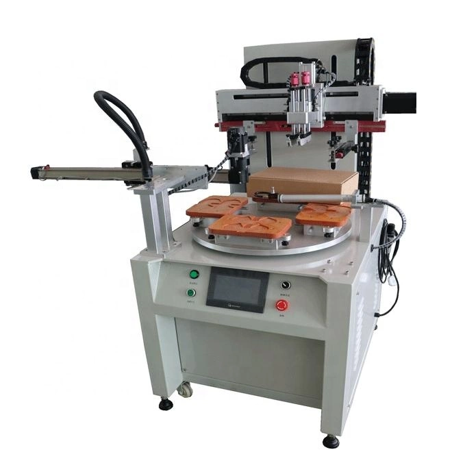 Multicolor Rotating Working Table Screen Printer Sevro Mechanical Arm for The Machine Panel Plastic Parts Paper